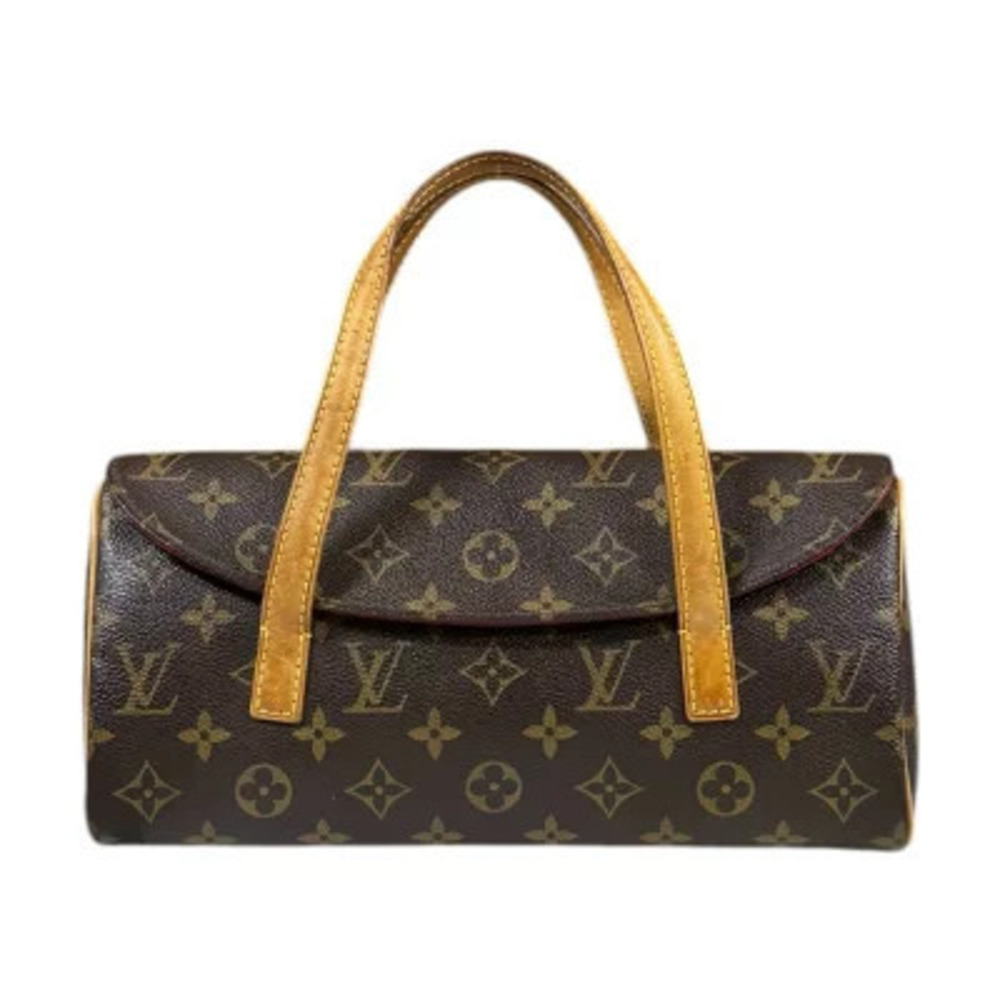 Louis Vuitton Sonatine Monogram Handbag Canvas Brown